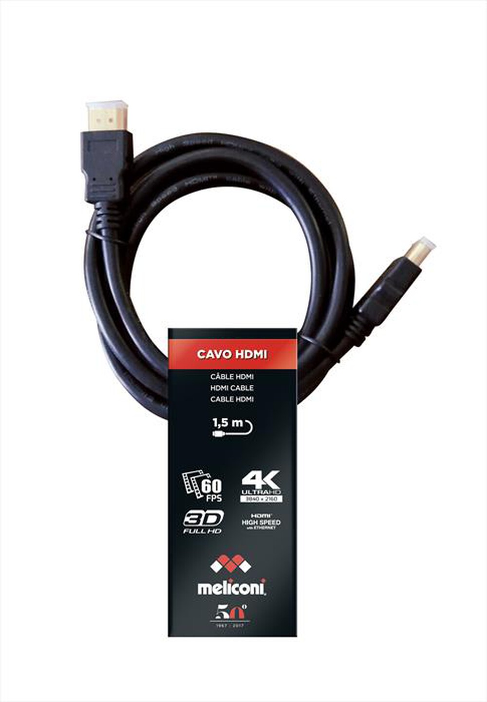 "MELICONI - Cavo HDMI Standard 1,5 MT H1,5ECO"
