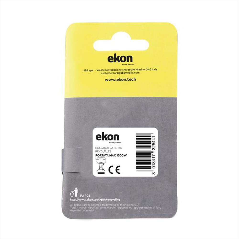 Immagine del prodotto EKON - ECELADAFLAT3IT16-Bianco