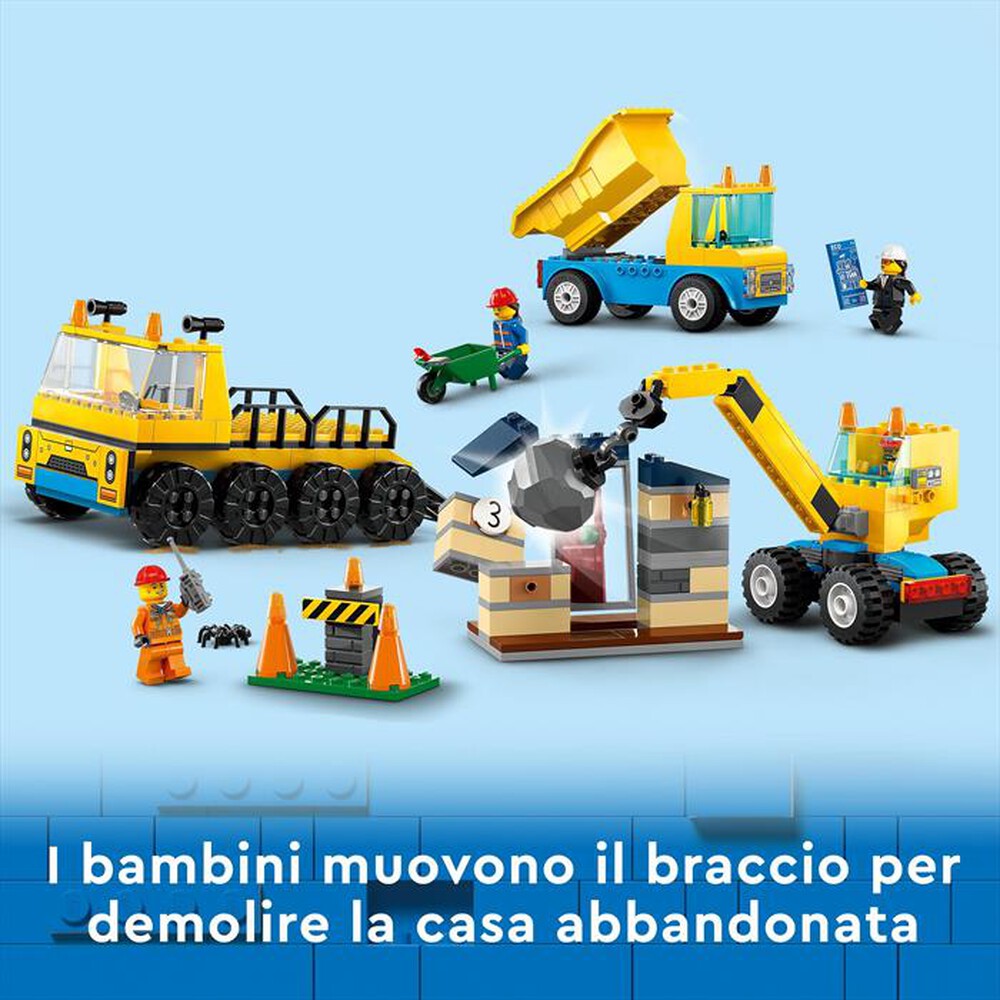 Immagine del prodotto LEGO - CITY GREAT VEHICLES Camion da cantiere e gru 60391