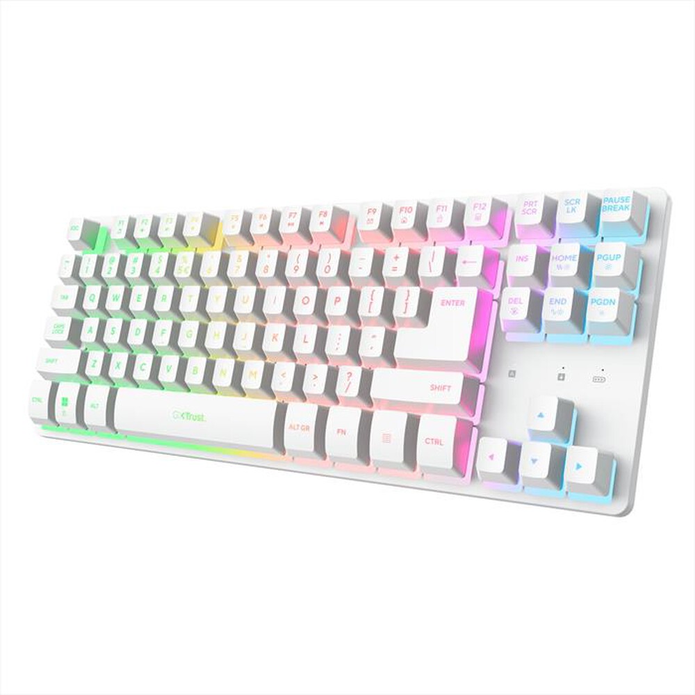 Immagine del prodotto TRUST - Tastiera gaming wireless TKL GXT831W THADO-White