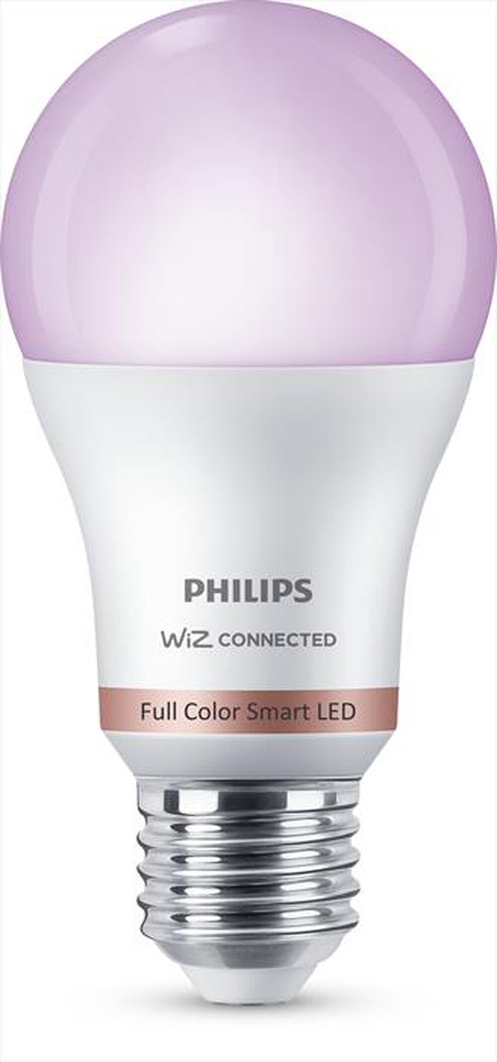 "WIZ - Smart LED Lampadina RGB Smerigliata 60W E27 pack 2-Luce bianca e colorata"