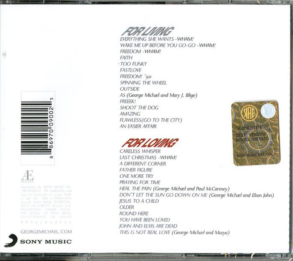"SONY MUSIC - George Michael - Twenty Five (2 Cd)"