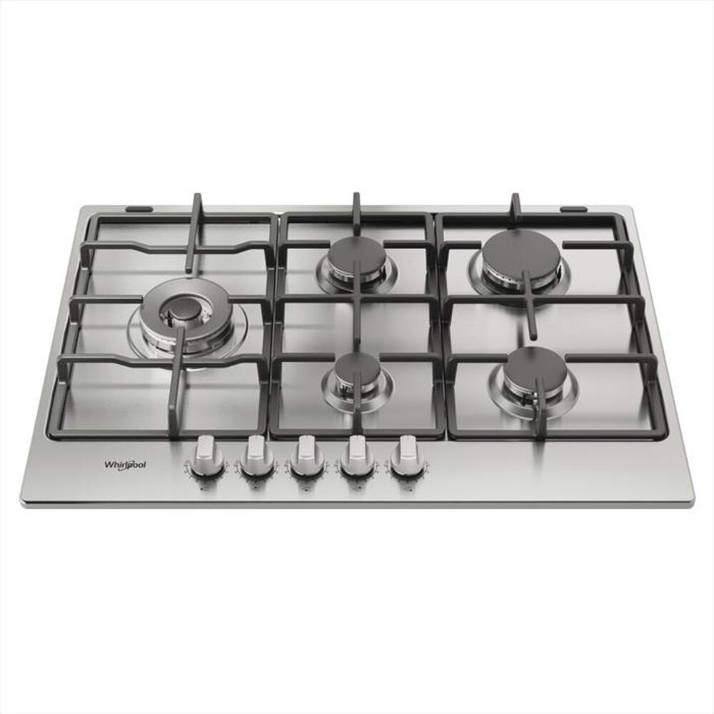 "WHIRLPOOL - Piano cottura a gas TGML 761 IX/R 73 cm-Acciaio inossidabile"