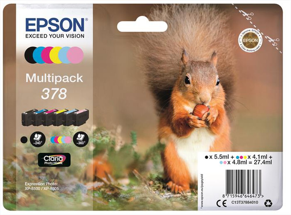 Immagine del prodotto EPSON - C13T37884020-MP (N,C,G,M,LC,LM)