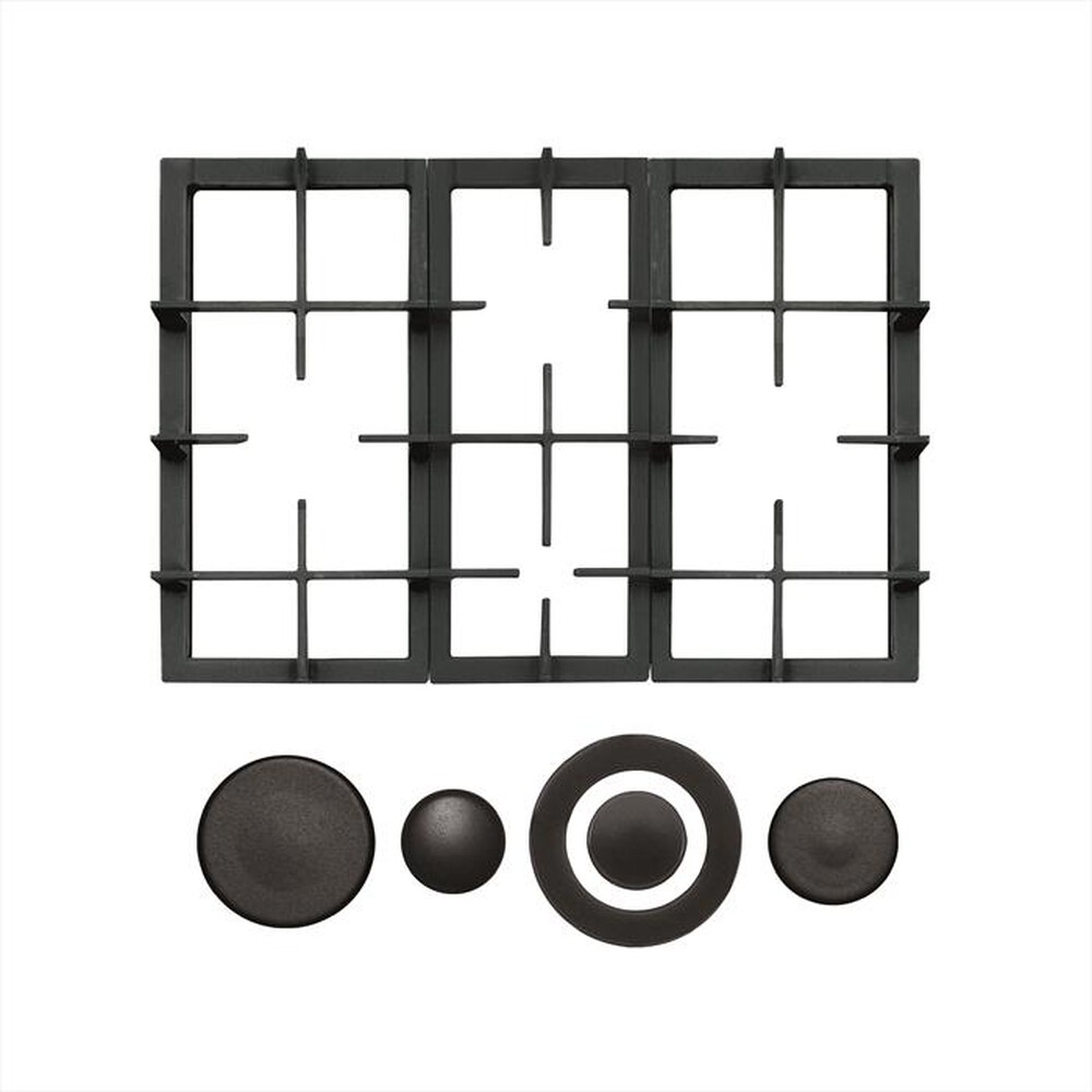 GLEM GAS - 9N68GH Griglie in ghisa-Nero