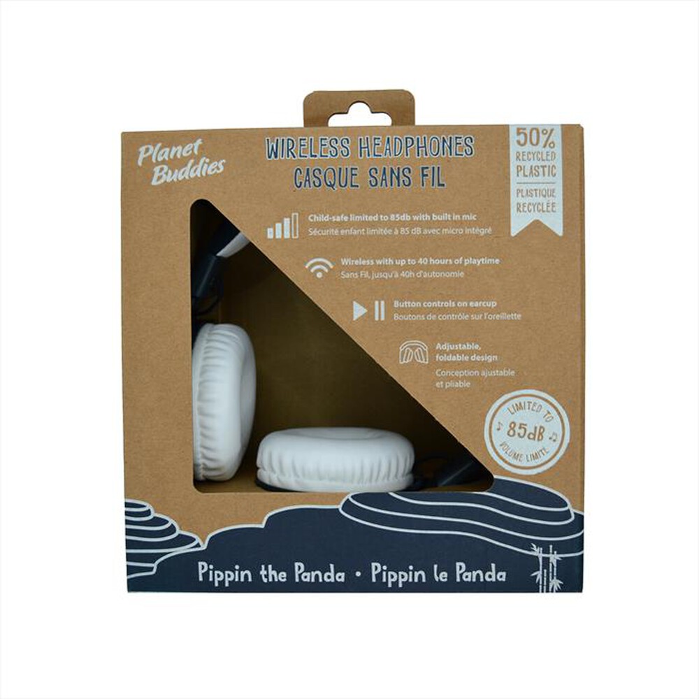 Immagine del prodotto PLANET BUDDIES - Cuffie wireless PIPPIN THE PANDA-Black - Nero