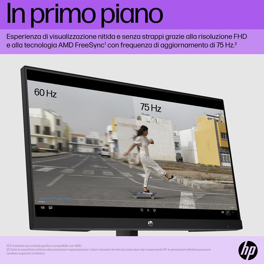 "HP - Monitor WLED FHD 21,5\" V22I G5-Nero"