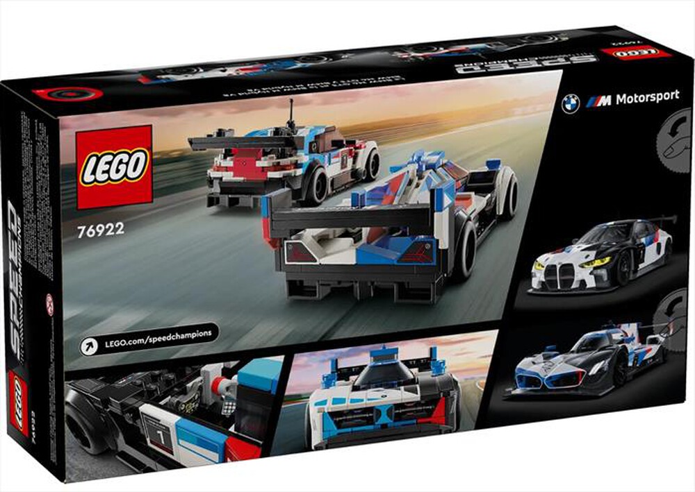 "LEGO - SPEED Auto da corsa BMW M4GT3/BMW MHybrid V8-76922-Multicolore"
