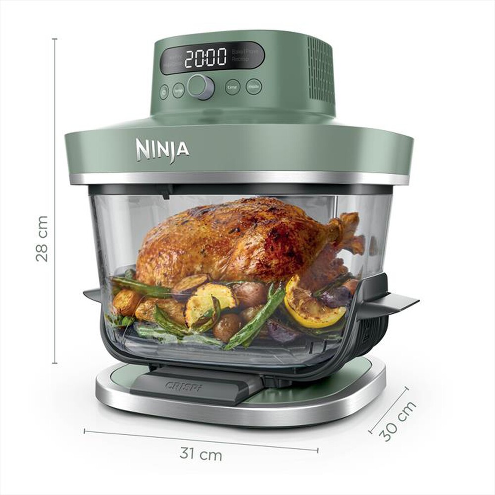 Immagine del prodotto NINJA - Friggitrice ad aria in vetro XL CRISPI PRO 5 IN 1-Verde Muschio