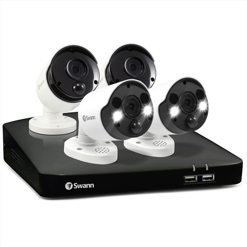 "SWANN - KIT NVR 2TB 8CH + 4 CAM 4K-White"