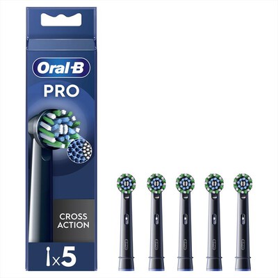 ORAL-B - Testine Di Ricambio Pro Cross Action 5 Testine-Nero