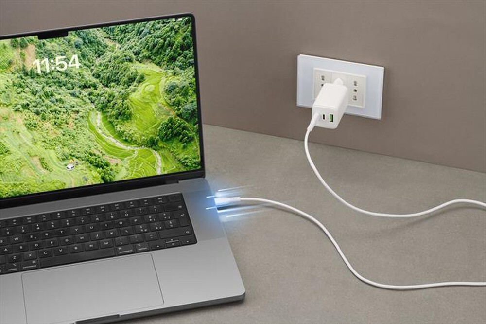 Immagine del prodotto CELLULARLINE - Cavo 5A da USB-C a USB-C da 200 cm-Bianco