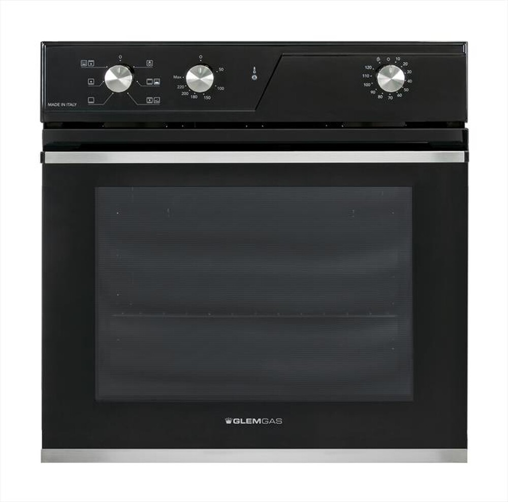 Immagine del prodotto GLEM GAS - Forno incasso elettrico GFR62BK-S3 Classe A-Nero Lucido