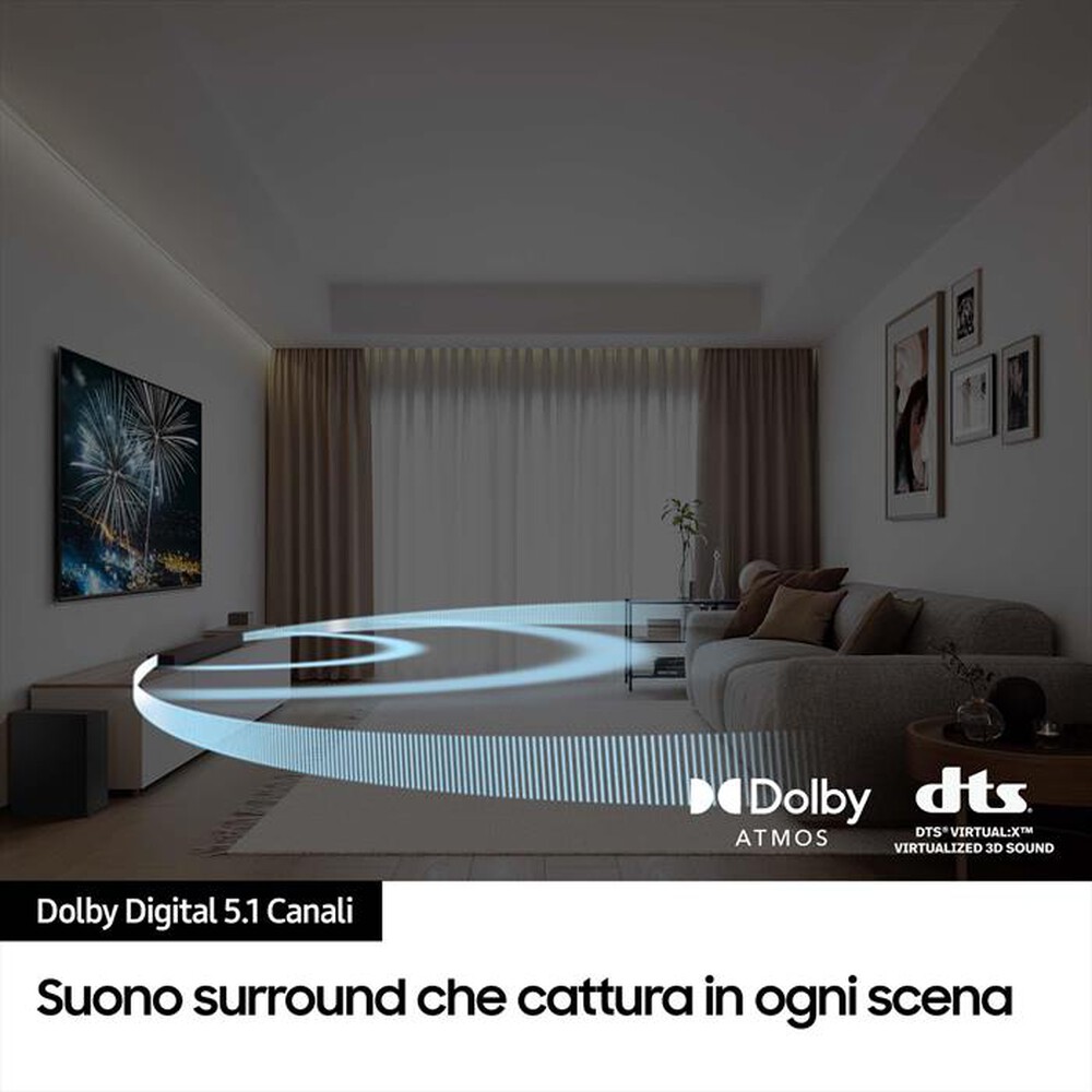 "SAMSUNG - Soundbar HW-B750D/ZF, 5.1 CANALI, 2024-BLACK"