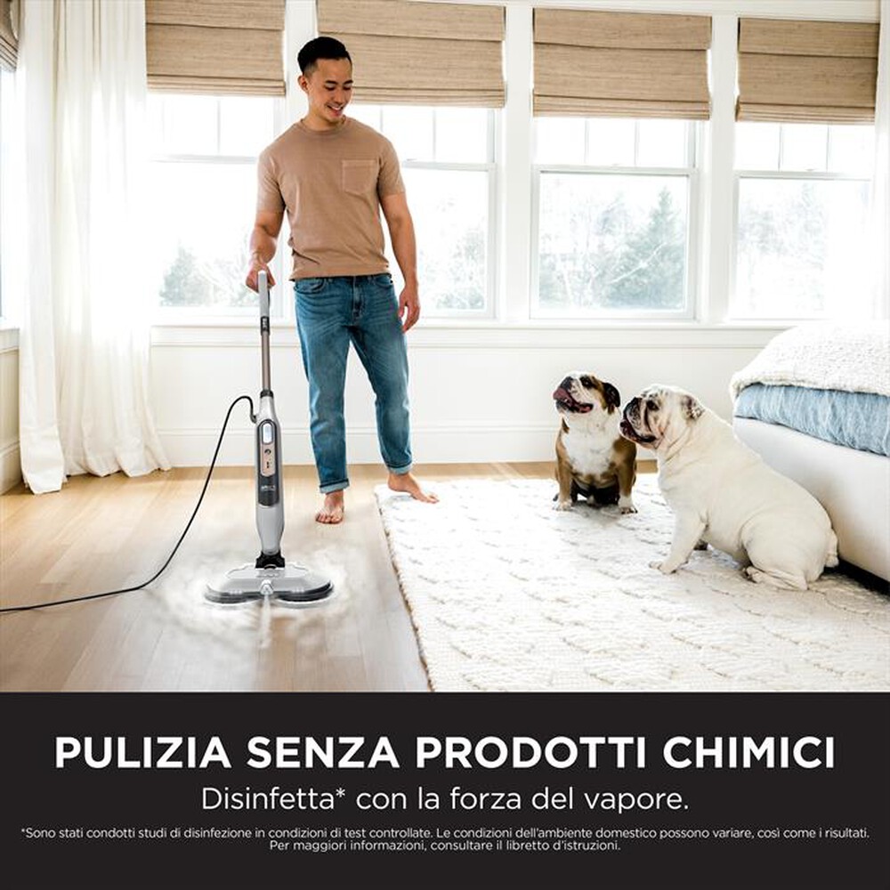 "SHARK - Scopa a vapore STEAM MOP CON STEAM BLASTER S8201EU-Bianco"