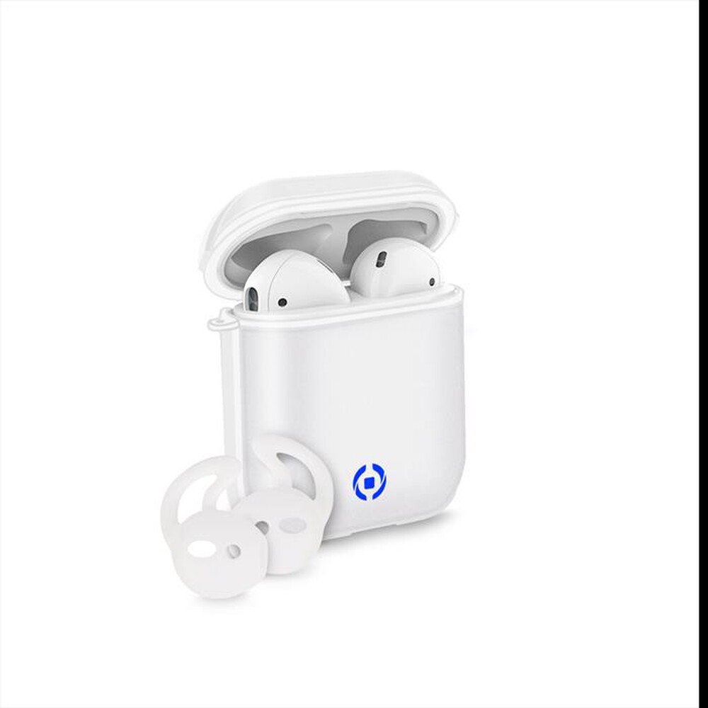 "CELLY - AIRCASEGLACWH-AIRPODS 1/2 GLACIER CASE-Bianco/Poliuretano"