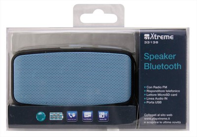 XTREME - 33138B - Mini altoparlante Kappa-BLU/NERO