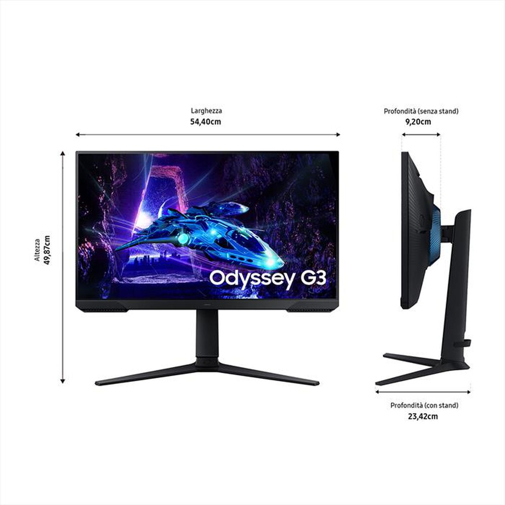 Immagine del prodotto SAMSUNG - Monitor LCD FHD 24" ODYSSEY G3 - G30D