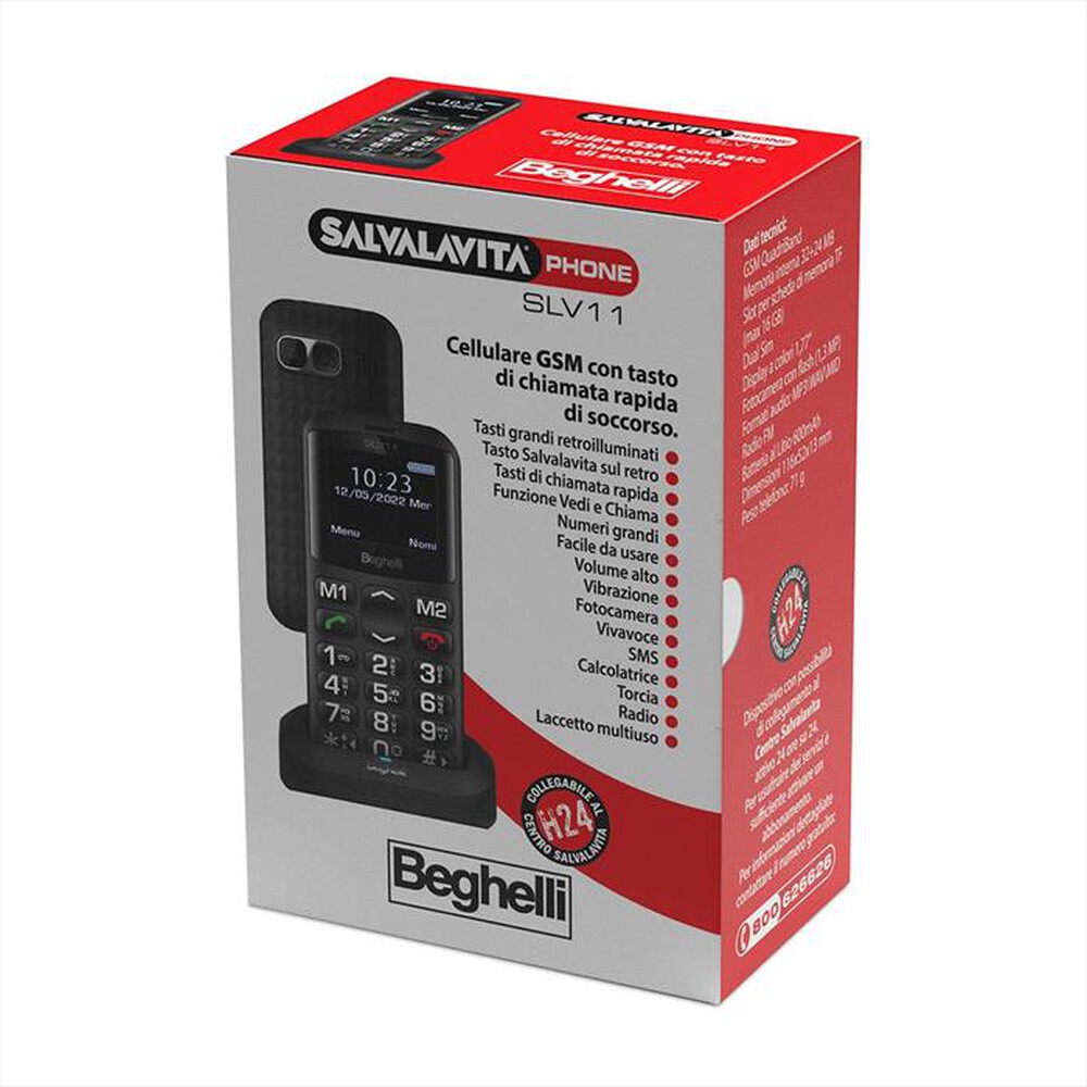 "BEGHELLI - Bar phone 9136-nero"