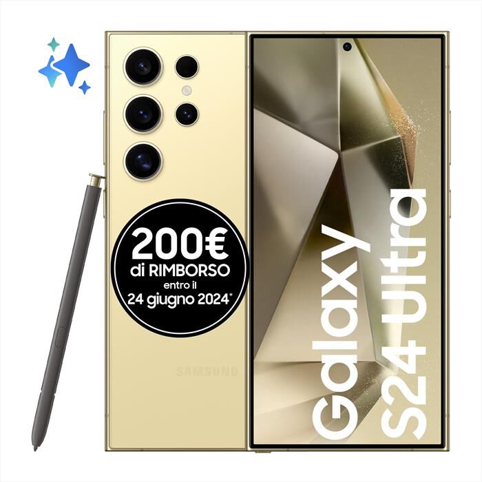 SAMSUNG - GALAXY S24 ULTRA 1T-Titanium Yellow | Euronics