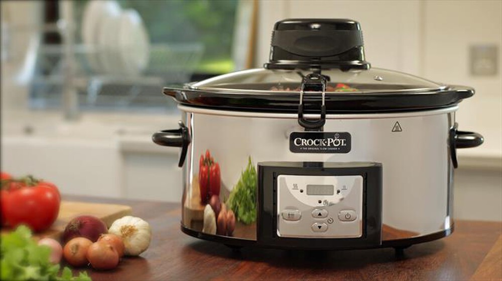 "Crock Pot - SlowCooker 5,7 LT Automes-Silver"