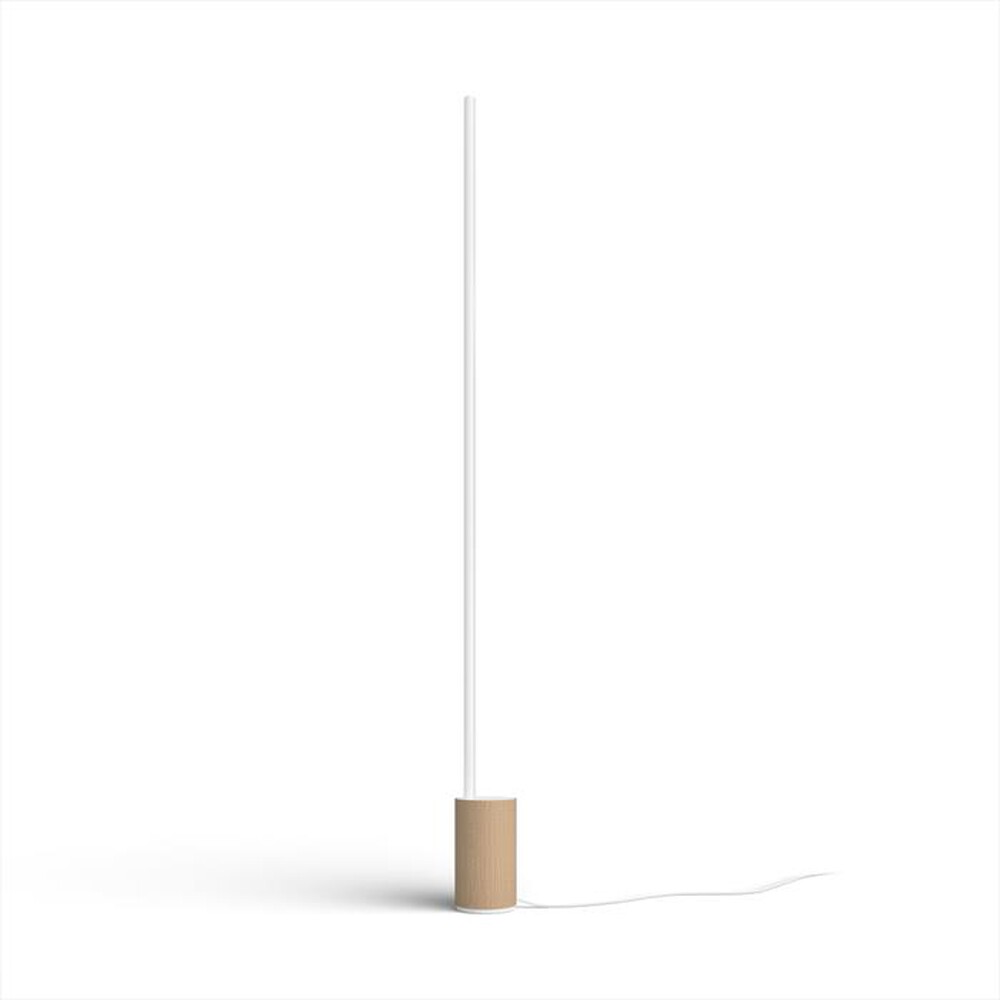 "PHILIPS - HUE GRADIENT SIGNE LAMPADA DA TERRA EFFETTO LEGNO-Bianca"