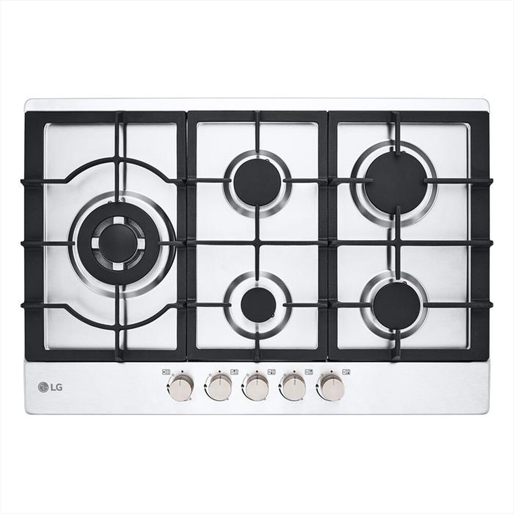 "LG - Piano cottura a gas CBGZ3016S 75 cm-Inox"