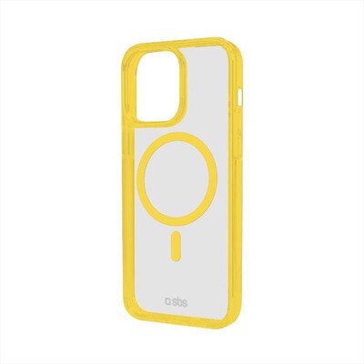 SBS - Cover per iPhone 15 Pro TEMAGCOLIP1561PY-Trasparente/Giallo