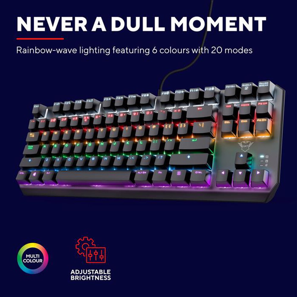 "TRUST - GXT834 CALLAZ TKL KEYBOARD IT-Black/RGB"