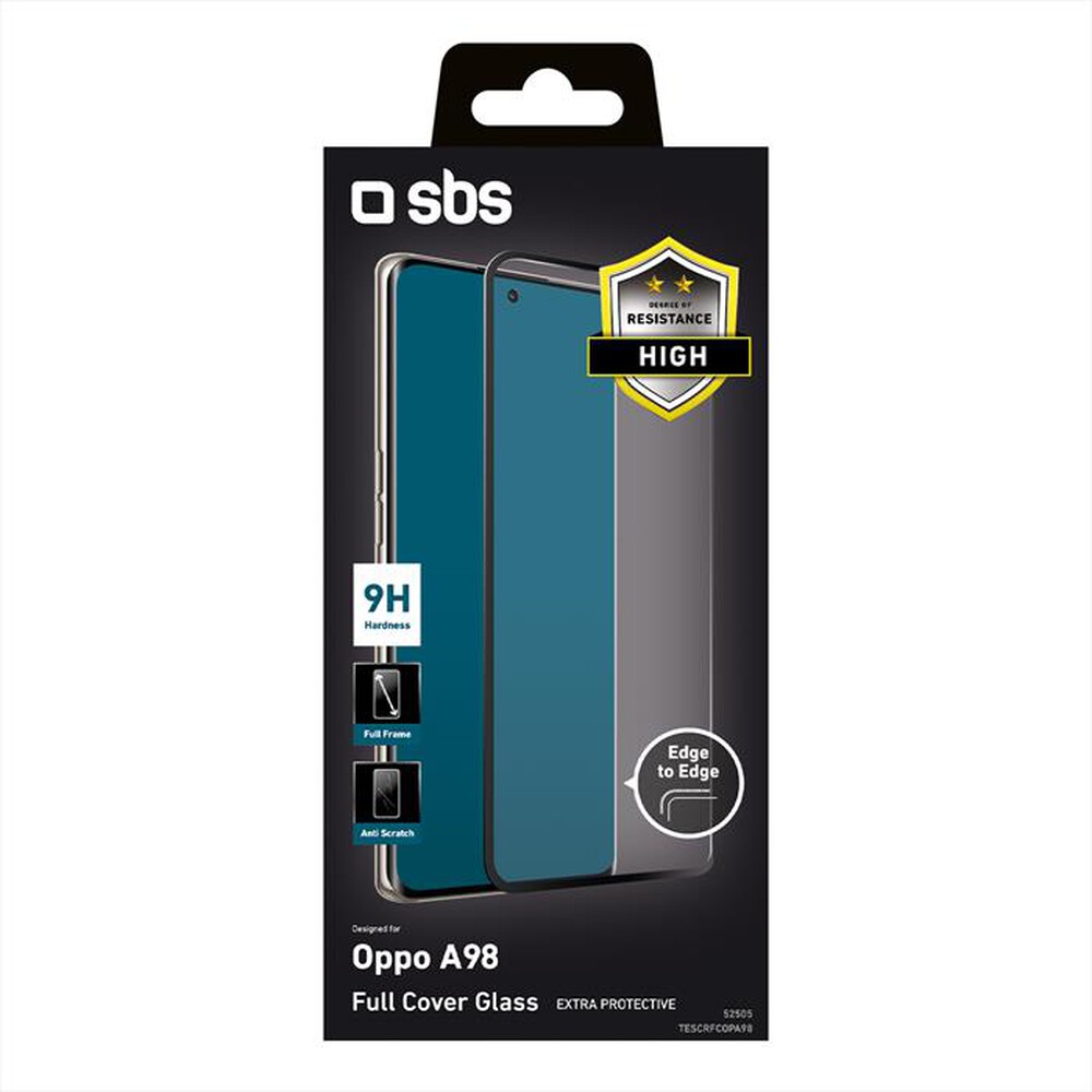"SBS - Screen protector TESCRFCOPA98 per Oppo A98-Nero"
