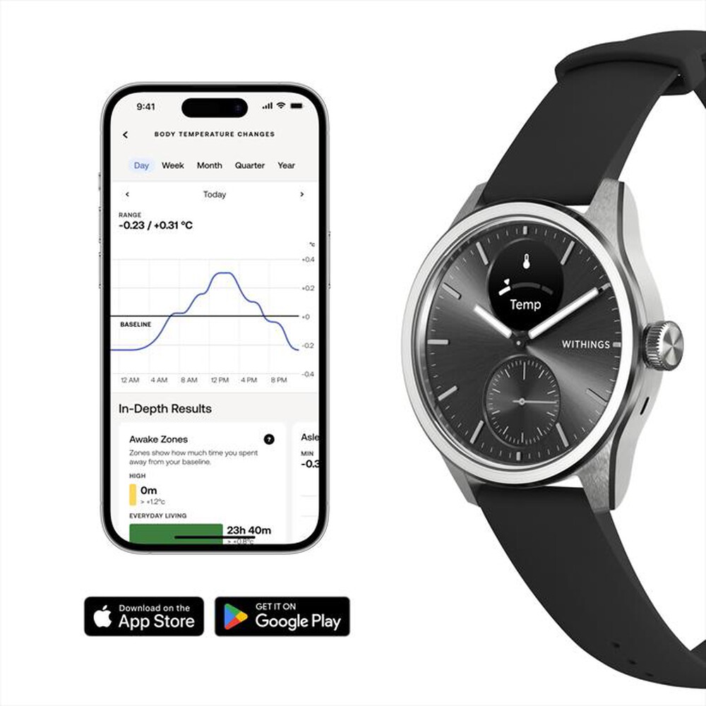 "WITHINGS - ScanWatch 2 42mm-Nero"