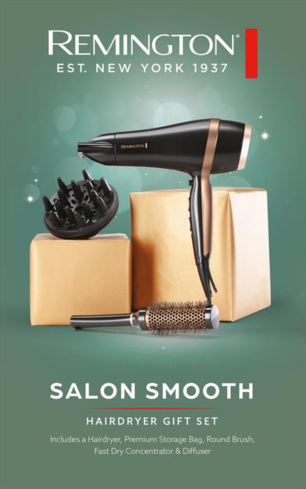 "REMINGTON - Asciugacapelli D6960GP-NERO/ORO"