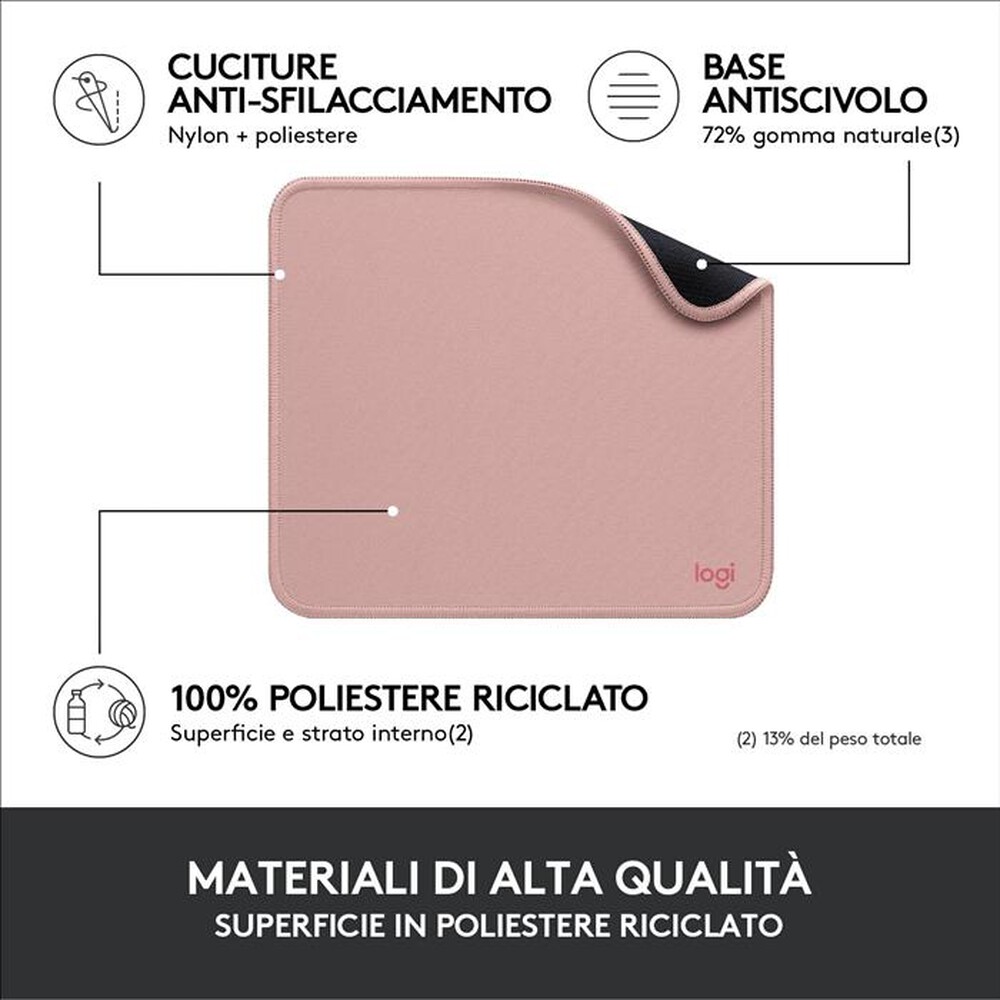 "LOGITECH - Mouse Pad Studio Series-Rosa"