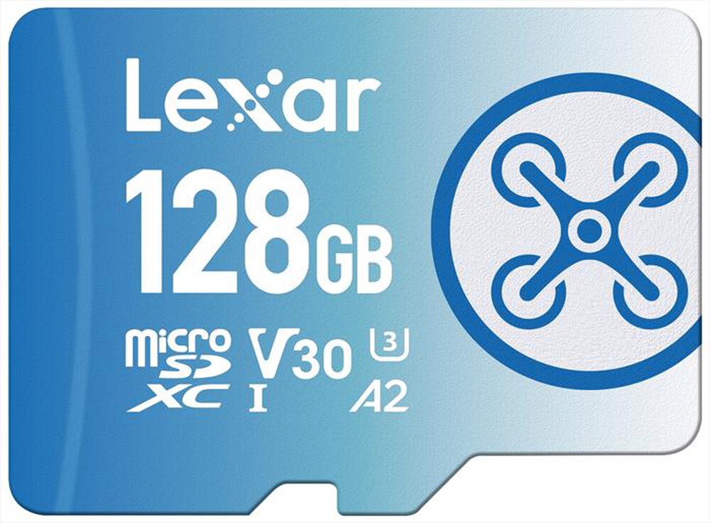 "LEXAR - 128GB FLY MICROSDXC-Blue"