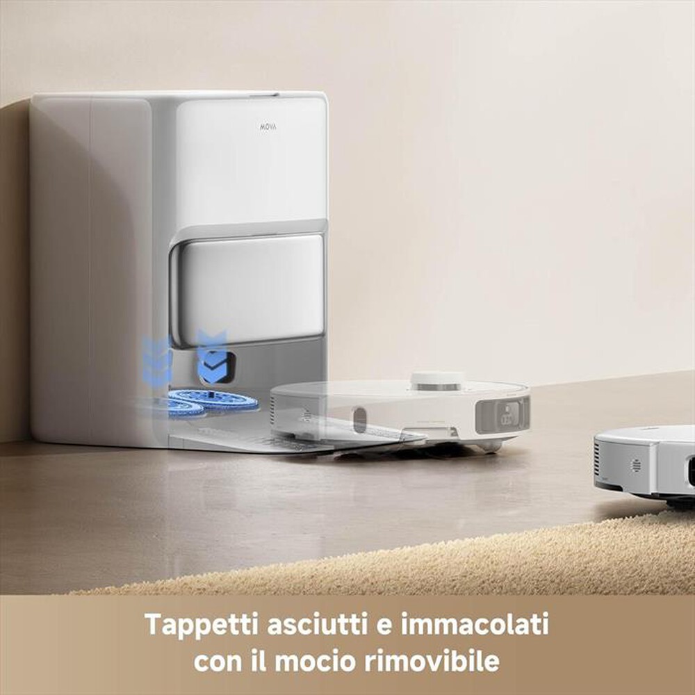 "MOVA - Aspirapolvere robot P50 PRO ULTRA-Bianco"