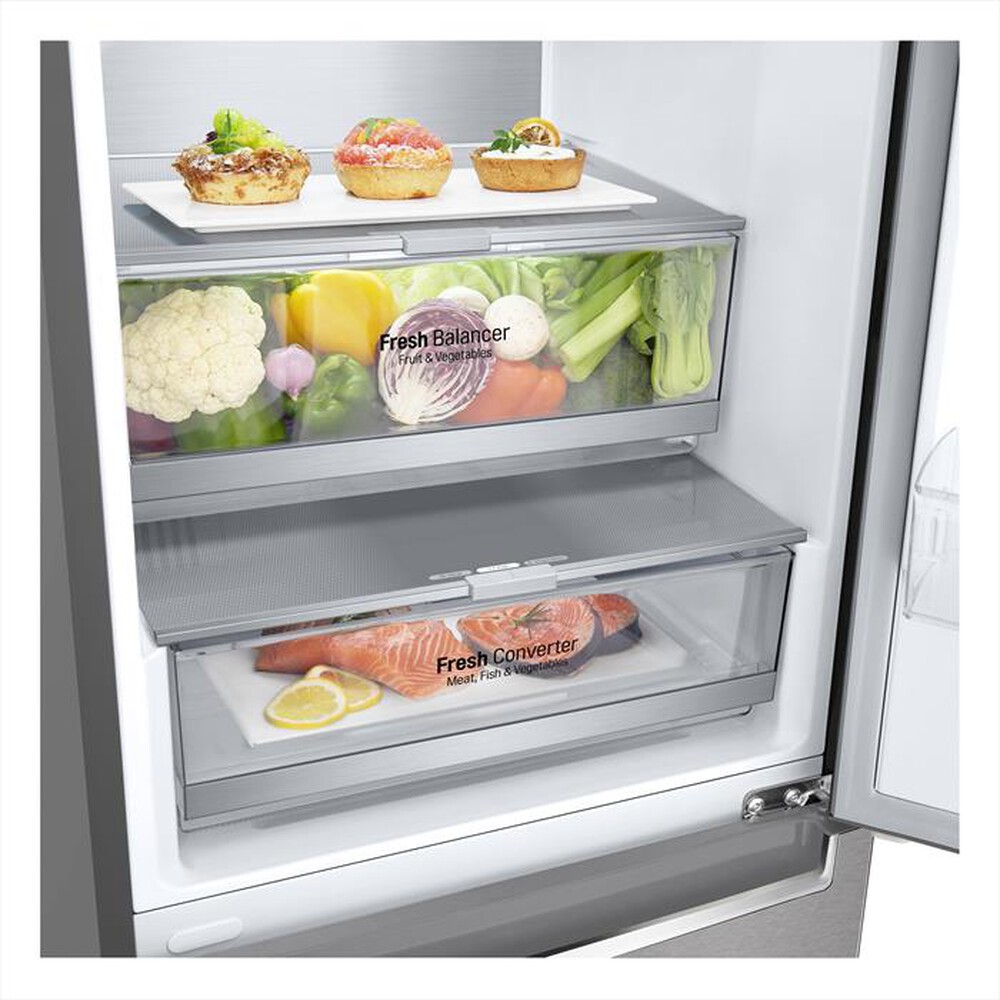 "LG - Frigorifero combinato GBB92MBB3P Classe A 381L-Argento"