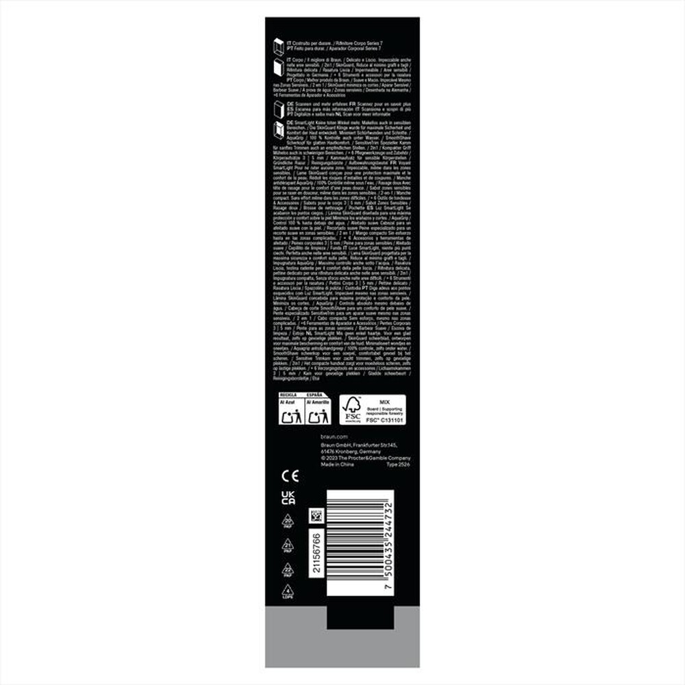 Immagine del prodotto BRAUN - Rasoio BG 7550-GRIGIO