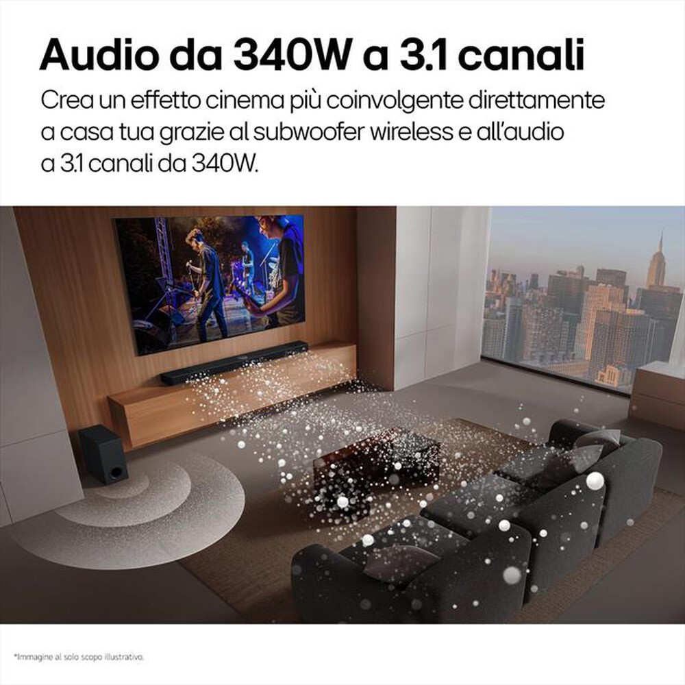 "LG - Soundbar + subwoofer S60T-Nero"