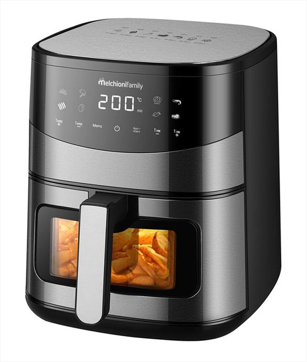 Immagine del prodotto MELCHIONI FAMILY - Friggitrice 6,5L doppia resistenza ARIANNA-Grigio / Plastica