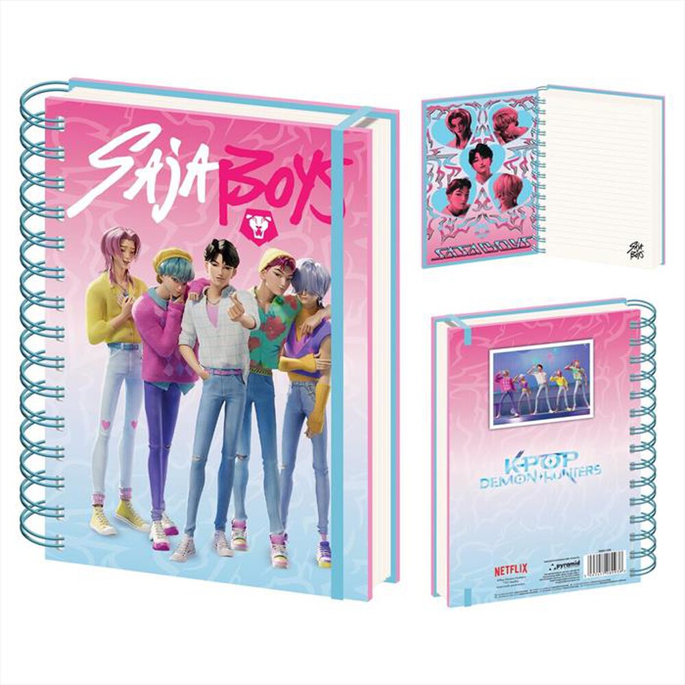 Immagine del prodotto PYRAMID - K-POP DEMON HUNTERS SAJA BOYS QUADERNO A5-Multicolore