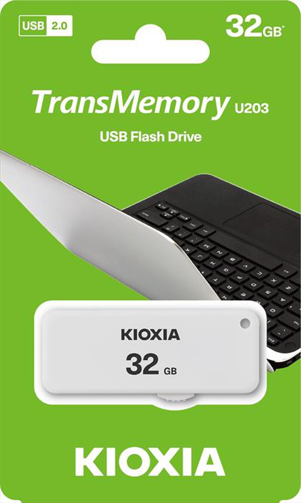"KIOXIA - CHIAVETTA USB U203 YAMABIKO 2.0 32GB-Bianco"