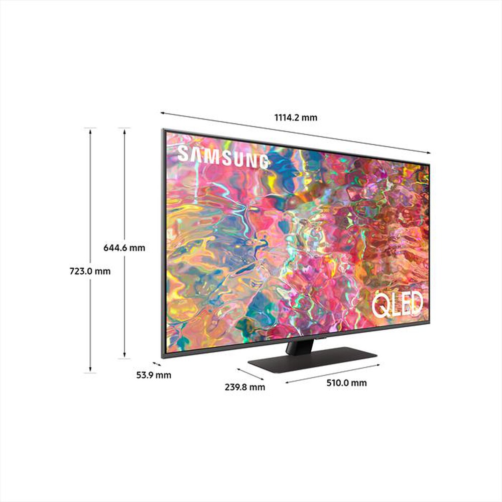 "SAMSUNG - Smart TV QLED 4K 50” QE50Q80B-Carbon Silver"