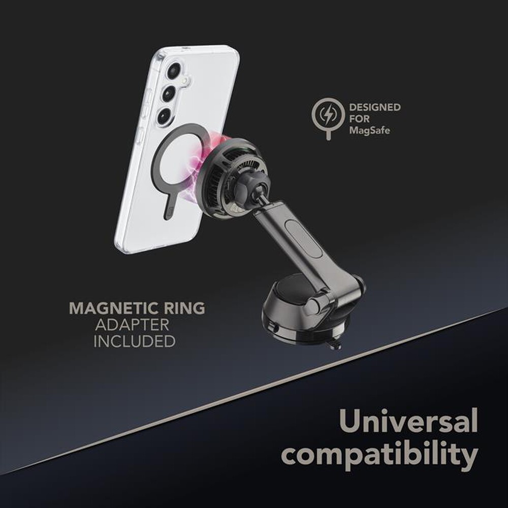 Immagine del prodotto CELLULARLINE - Supporto auto magnetico con tecnologia Qi2-Nero