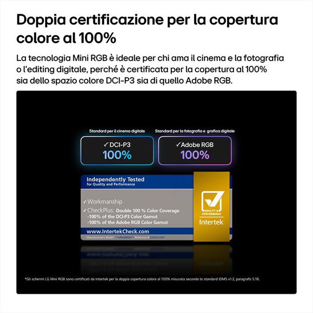 Immagine del prodotto LG - Smart TV Mini LED RGB 4K 50" PRO 50MRGB88B6B-Charcoal Black