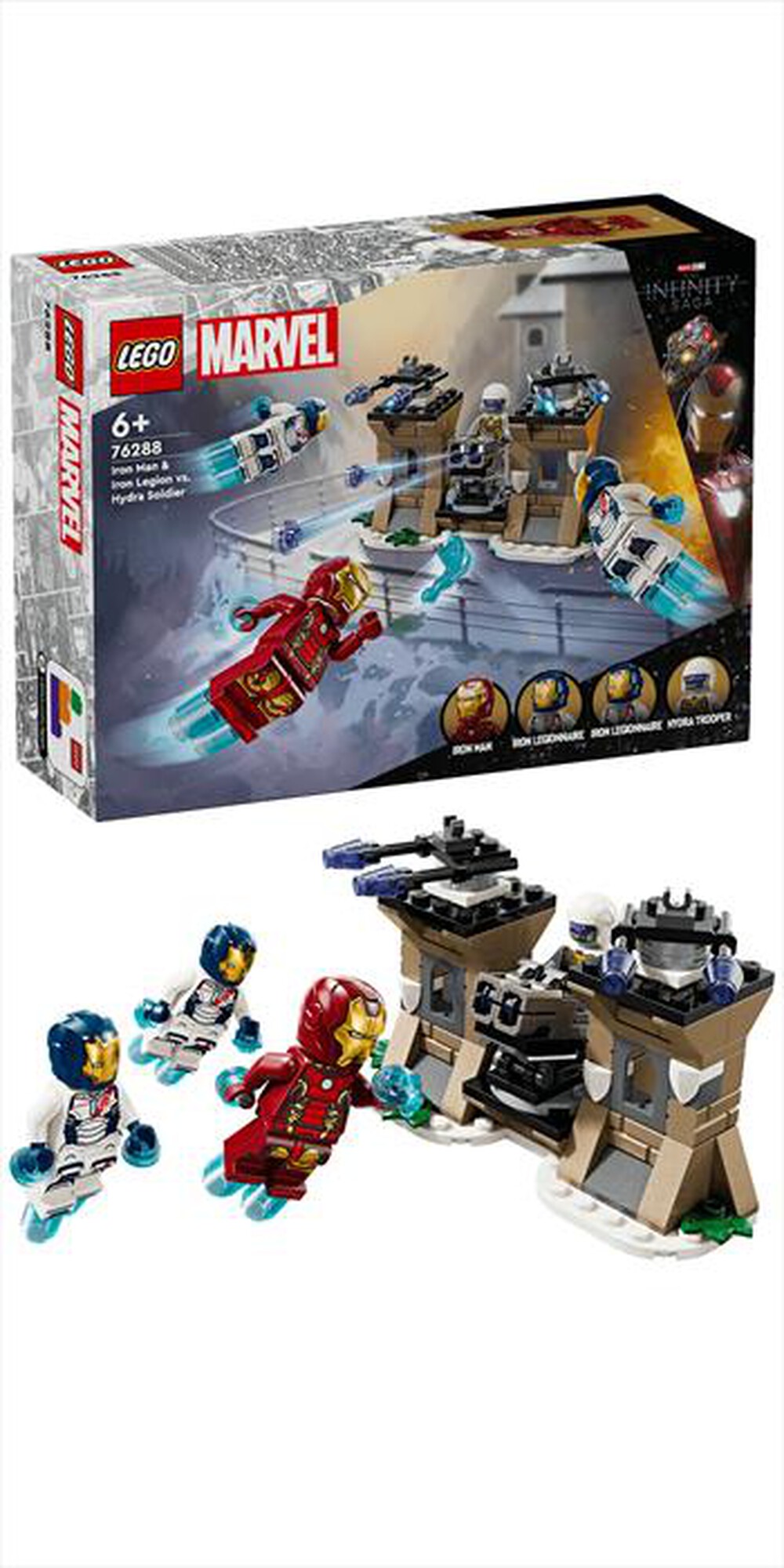 Immagine del prodotto LEGO - Iron Man e Legione di ferro vs Soldato Hydra 76288