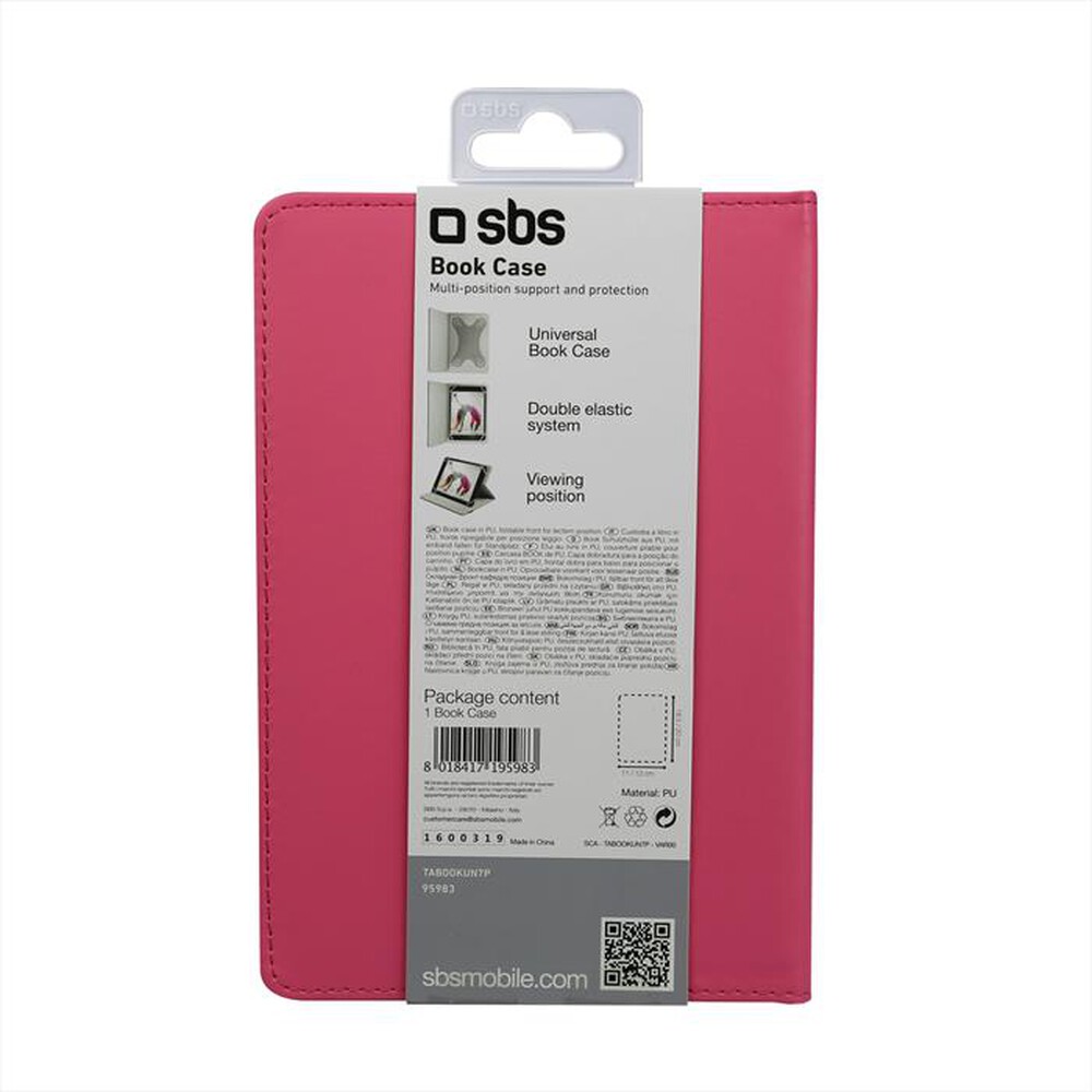 "SBS - TABOOKUN7P Custodia a libro Tablet 7\"-Rosa"