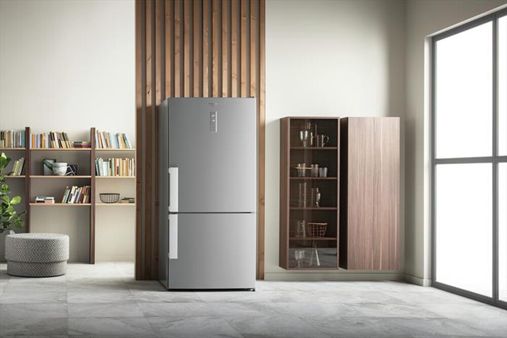 "HOTPOINT ARISTON - Frigorifero combinato HA84BE 72 X Classe E 588 lt-Acciaio inossidabile"