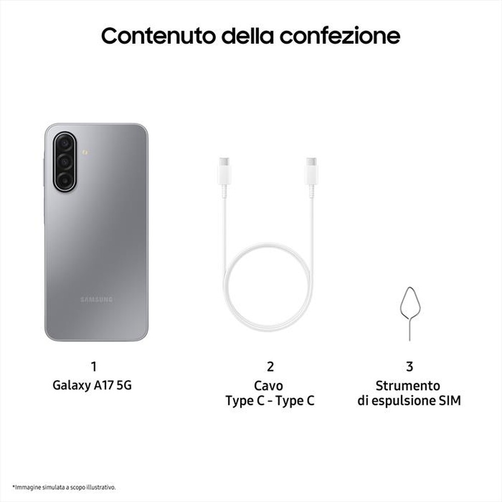Immagine del prodotto SAMSUNG - Smartphone GALAXY A17 5G-Gray