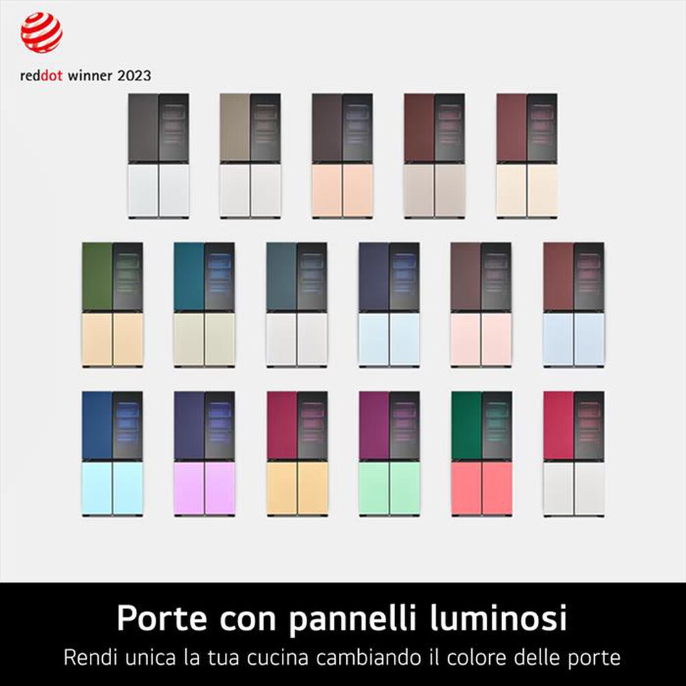 "LG - Frigorifero 4 porte GMV960NNME Classe E 617L-Multicolour"