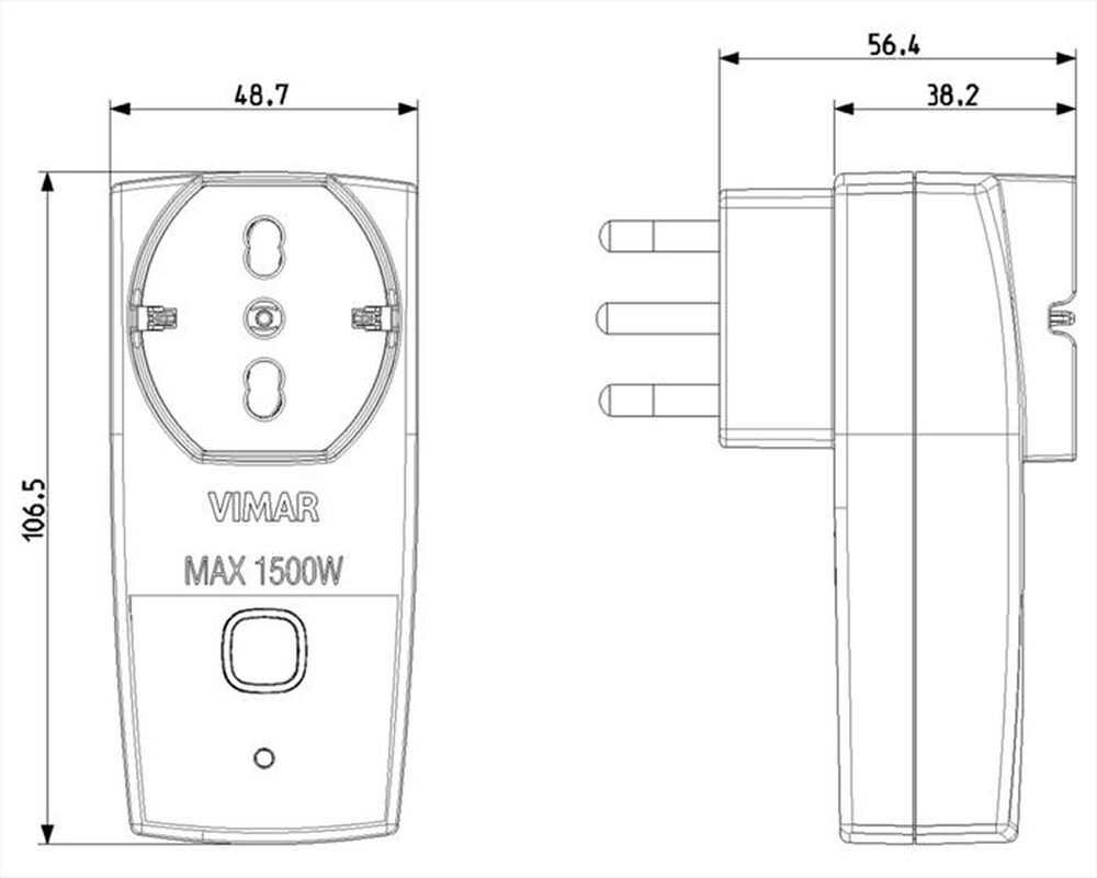 Immagine del prodotto VIMAR - ADATTATORE SMART WIFI 16A-White
